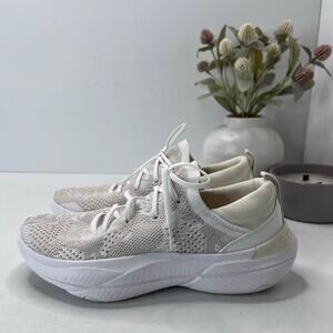 SOREL Explorer Blitz Stride Strap White Knit Sneakers LM4672-100 Women 8 NWOB